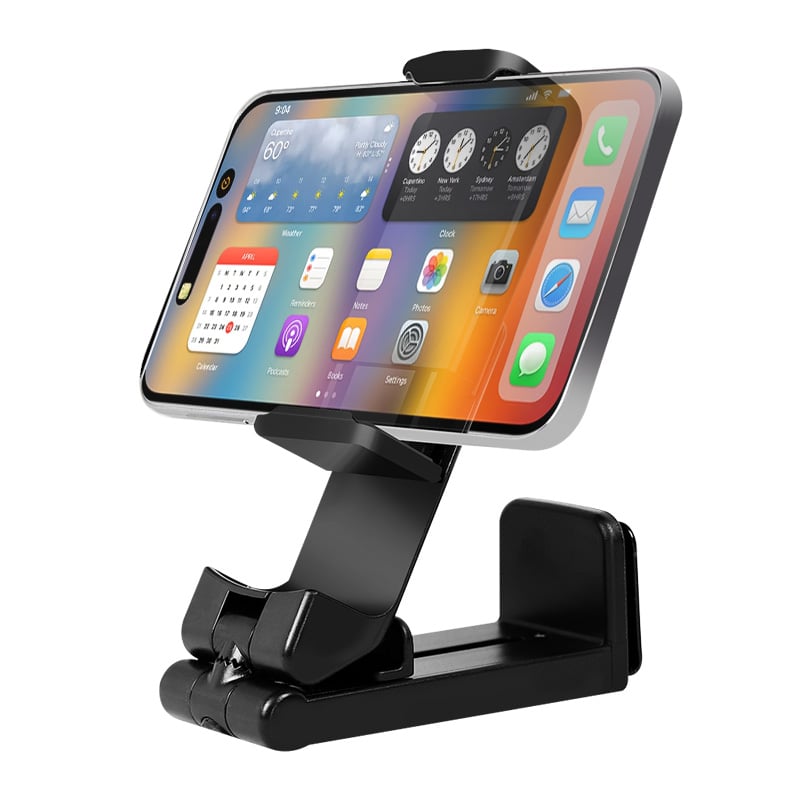 Supporto Porta Smartphone 4,7–6,9'' con Rotazione 360° Nero