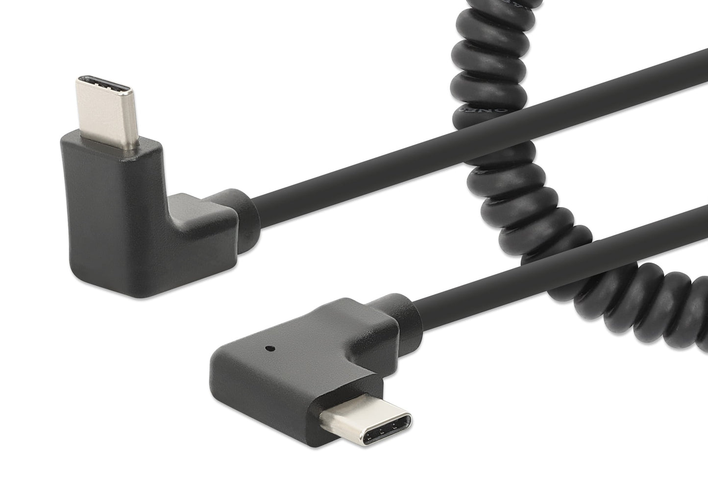 Cavo di Ricarica USB-C™ a USB-C™ 1m Spiralato Nero