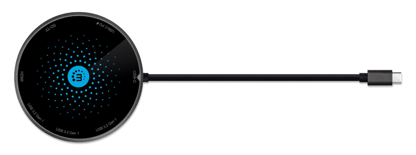 Docking Station USB-C 8-in-1 con Pad di Ricarica Wireless