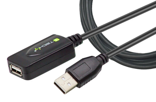 Cavo Prolunga Attivo Extender USB Hi Speed Estensore di Segnale 20m Nero