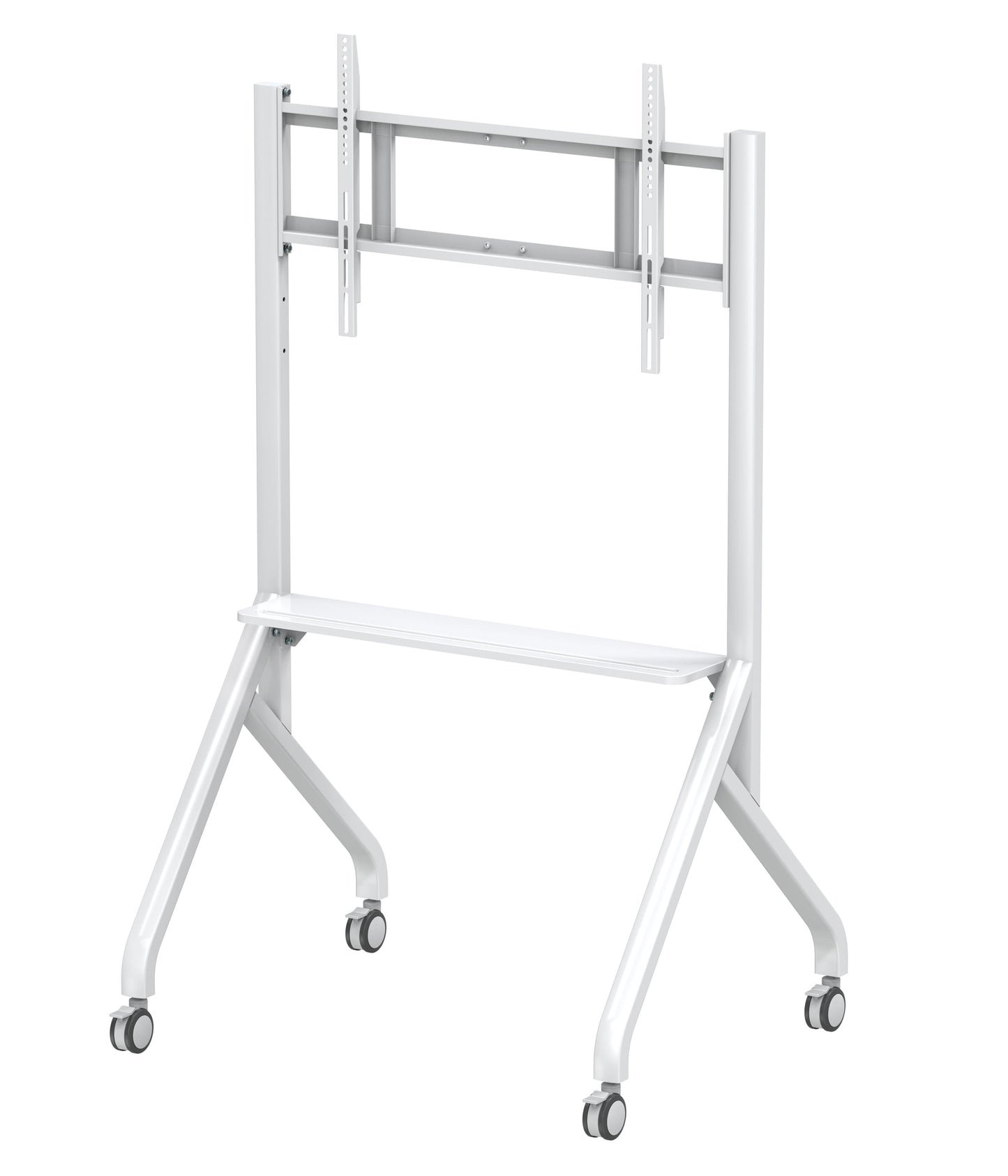 Supporto Mobile da Pavimento Multifunzione per TV LCD/LED/Plasma 65-100'' Bianco