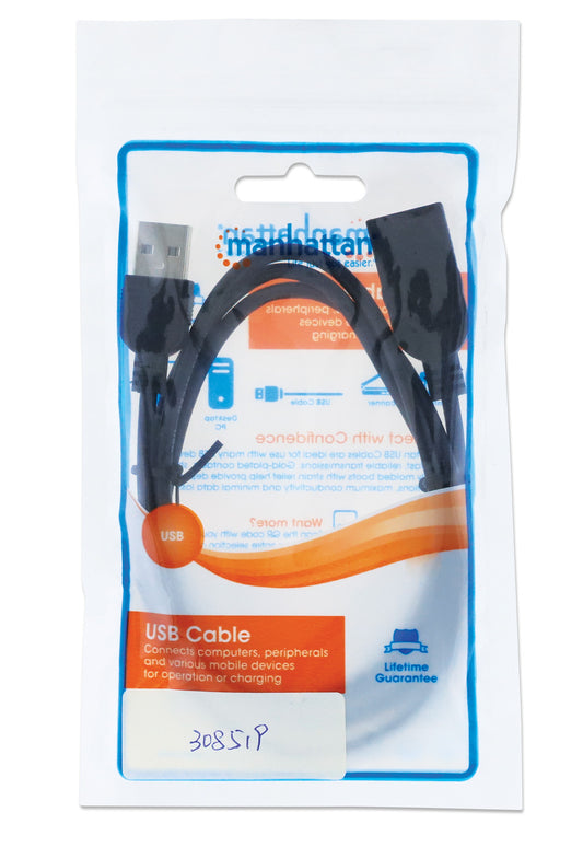 Cavo prolunga USB 2.0 Hi-Speed 1m Nero