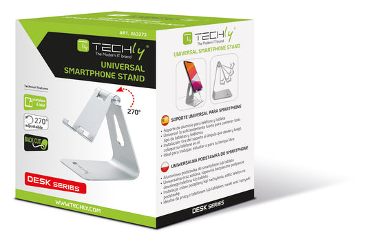 Supporto Porta Smartphone e Tablet Universale e Regolabile da Scrivania