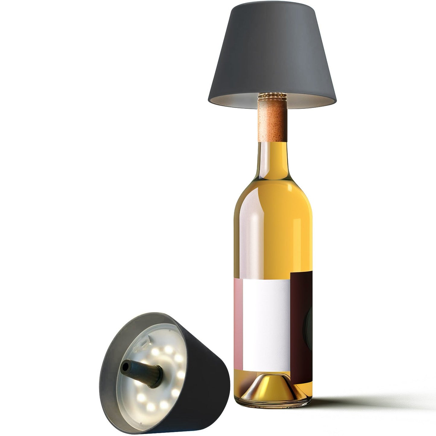 Lampada LED Paralume per Bottiglie Dimmerabile Batteria Ricaricabile Alimentazione USB-C™