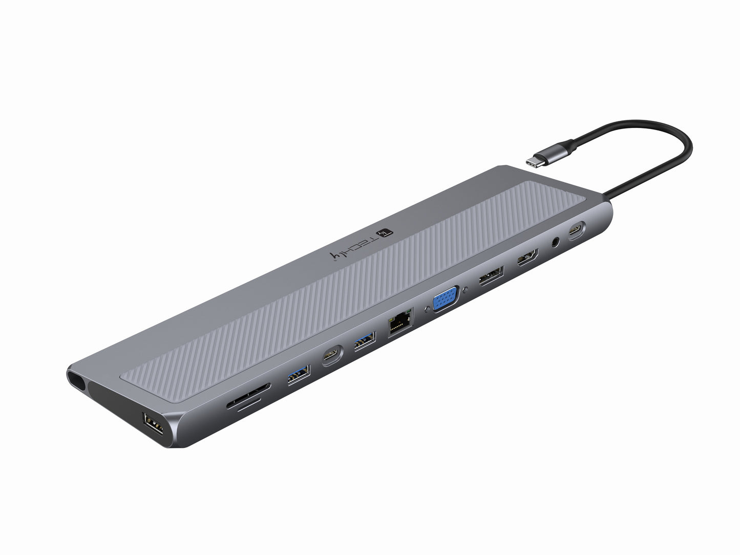 Docking Station 12 in 1 USB-C™ Hub VGA HDMI DP RJ45 con Lettore Micro SD/SD