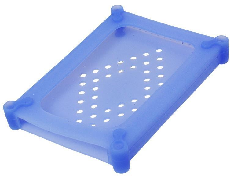 Scatola di Protezione per 1 HDD 2,5'' in Silicone Azzurro