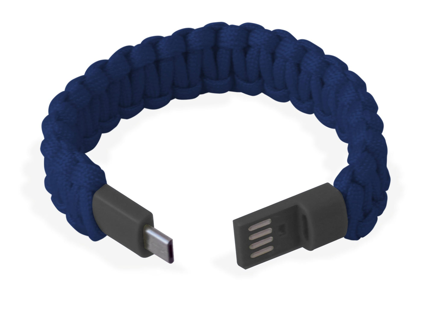 Bracciale Paracord con Micro USB Blu