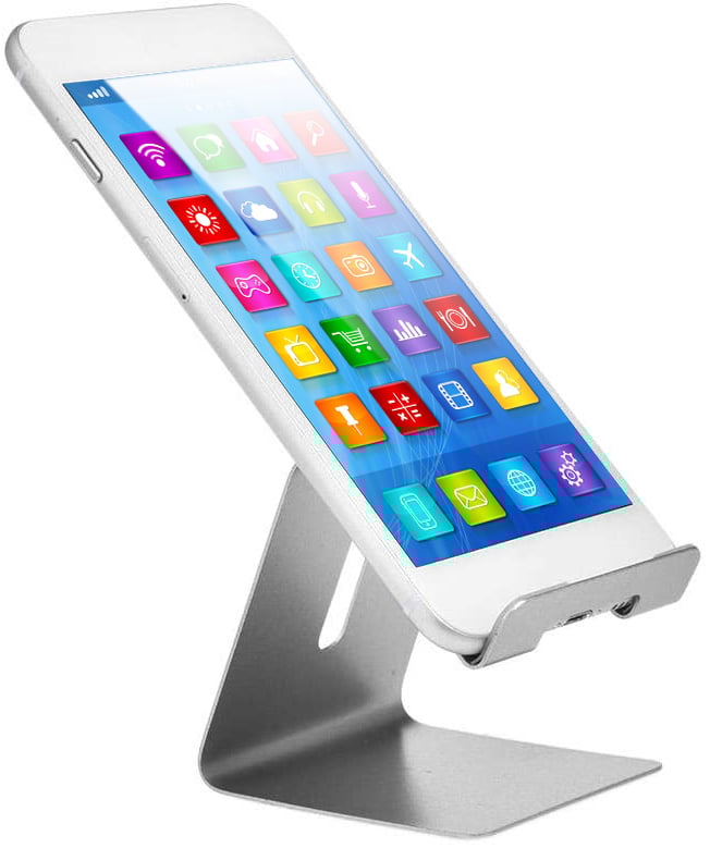 Supporto in Alluminio per Smartphone e Tablet Universale Silver