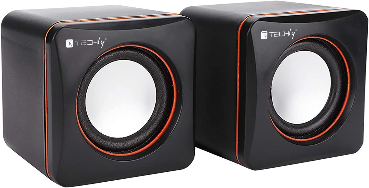 Set Altoparlanti Multimediali per Notebook e PC USB 2.0 e Jack 3,5 mm