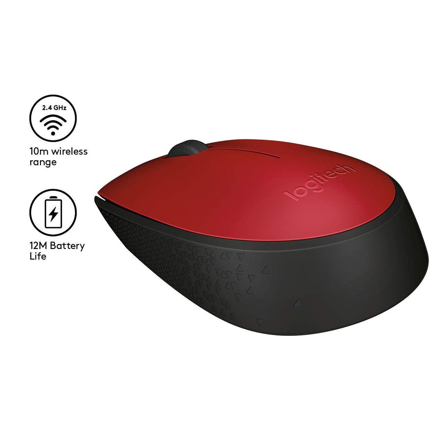 MOUSE OTTICO WIRELESS LOGITECH M171 910-004641 RED