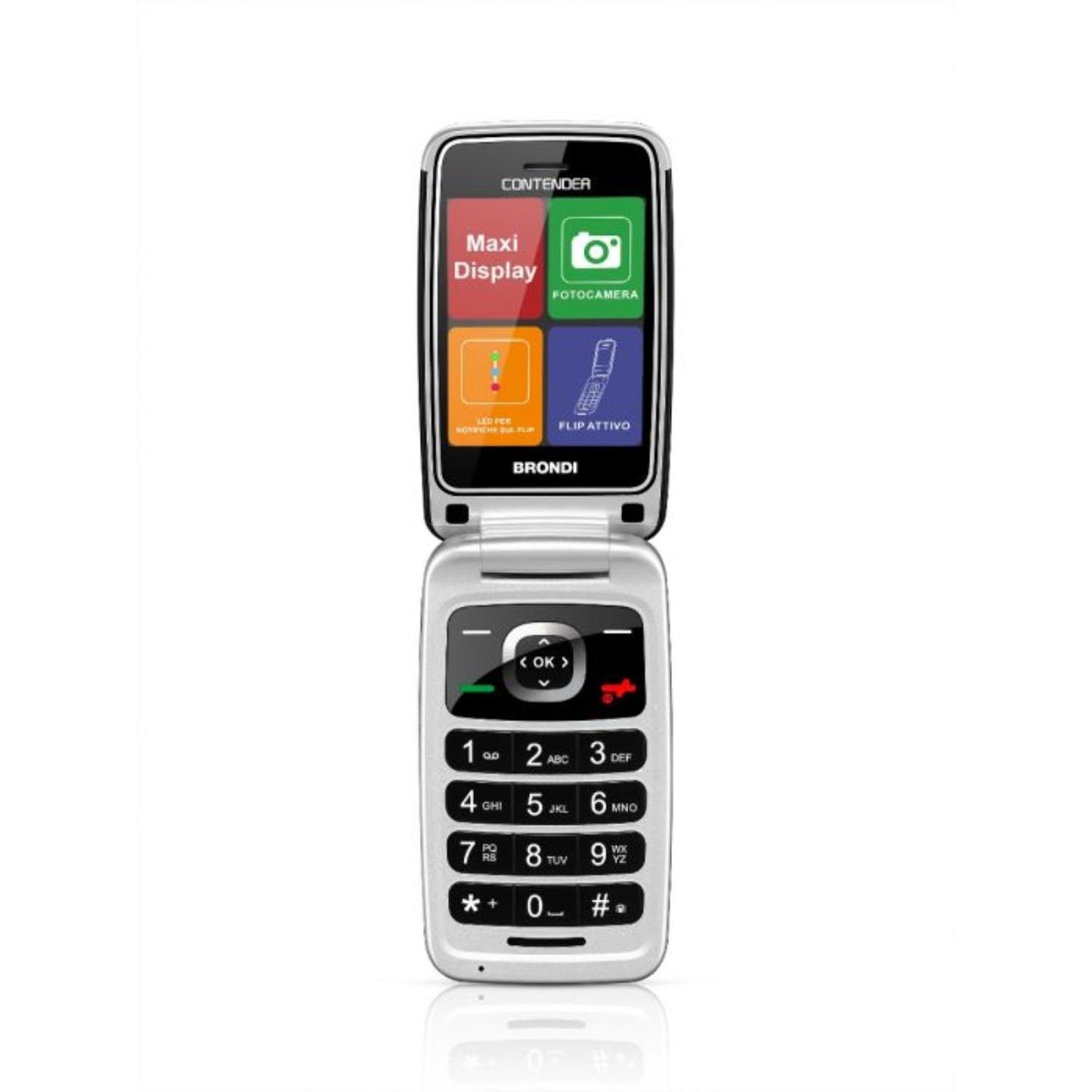 CELLULARE BRONDI CONTENDER DUOS WHITE ITALIA