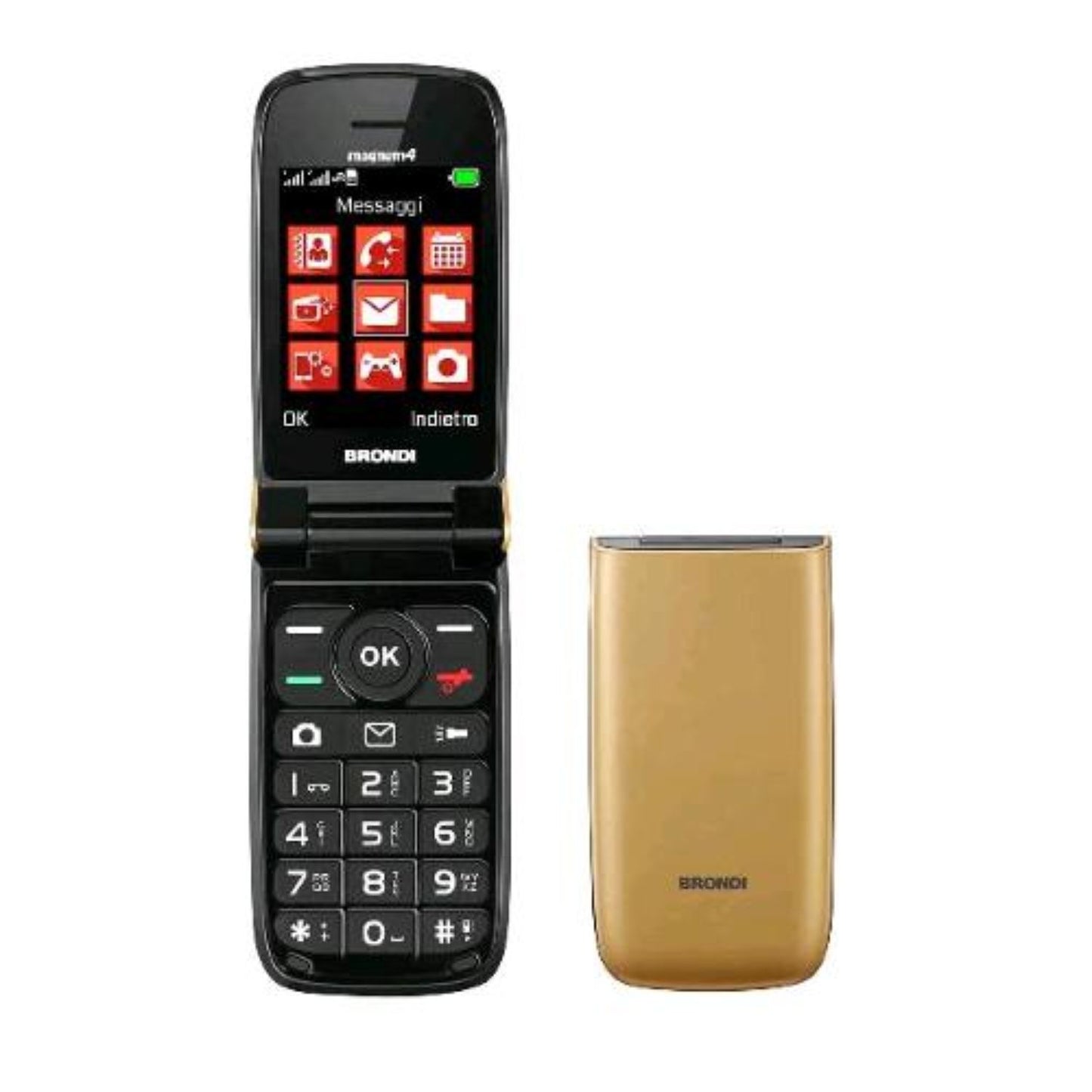 CELLULARE BRONDI MAGNUM 4 DUOS GOLD ITALIA