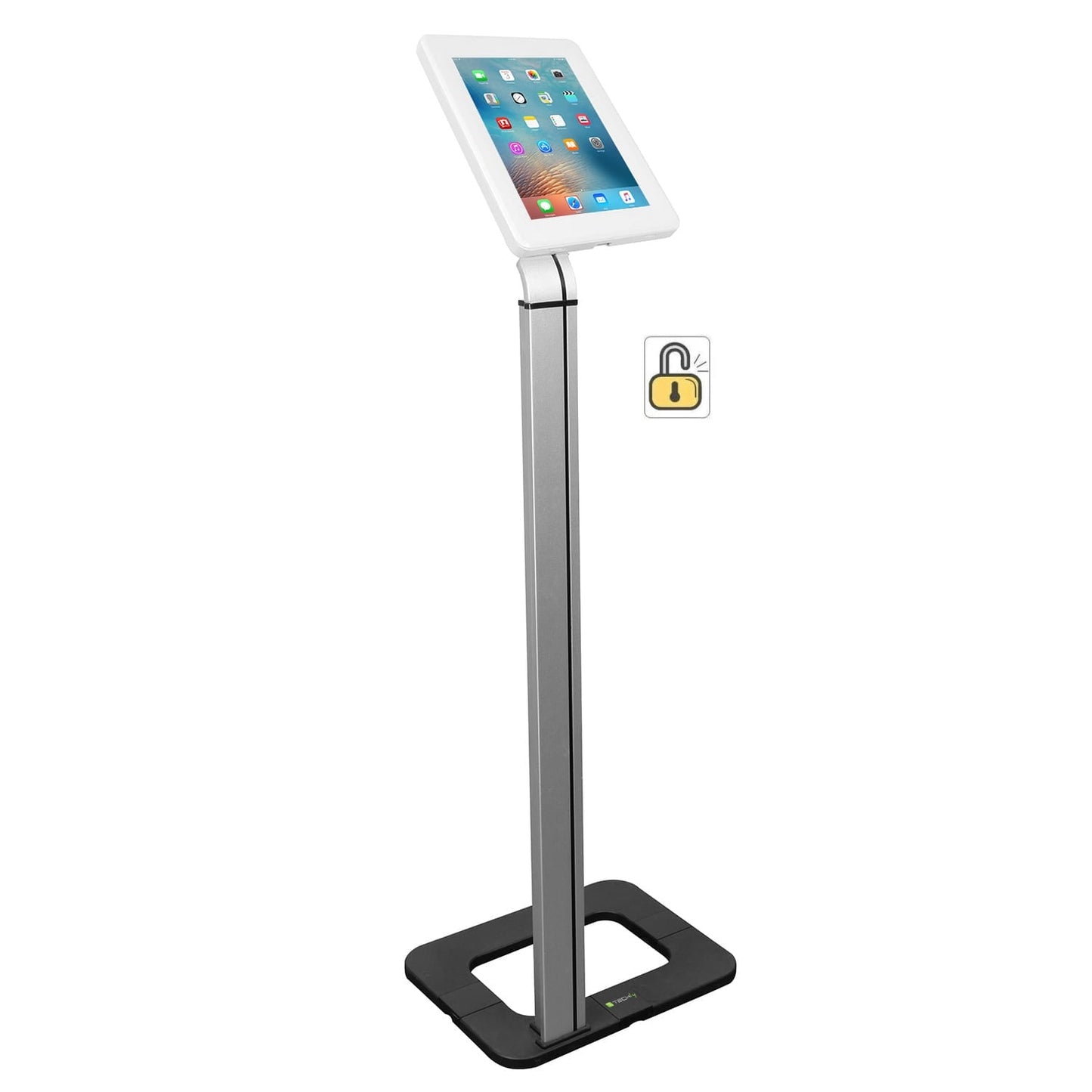 Supporto da Pavimento con Chiave di Sicurezza iPad/Tablet 9.7''-10.1''