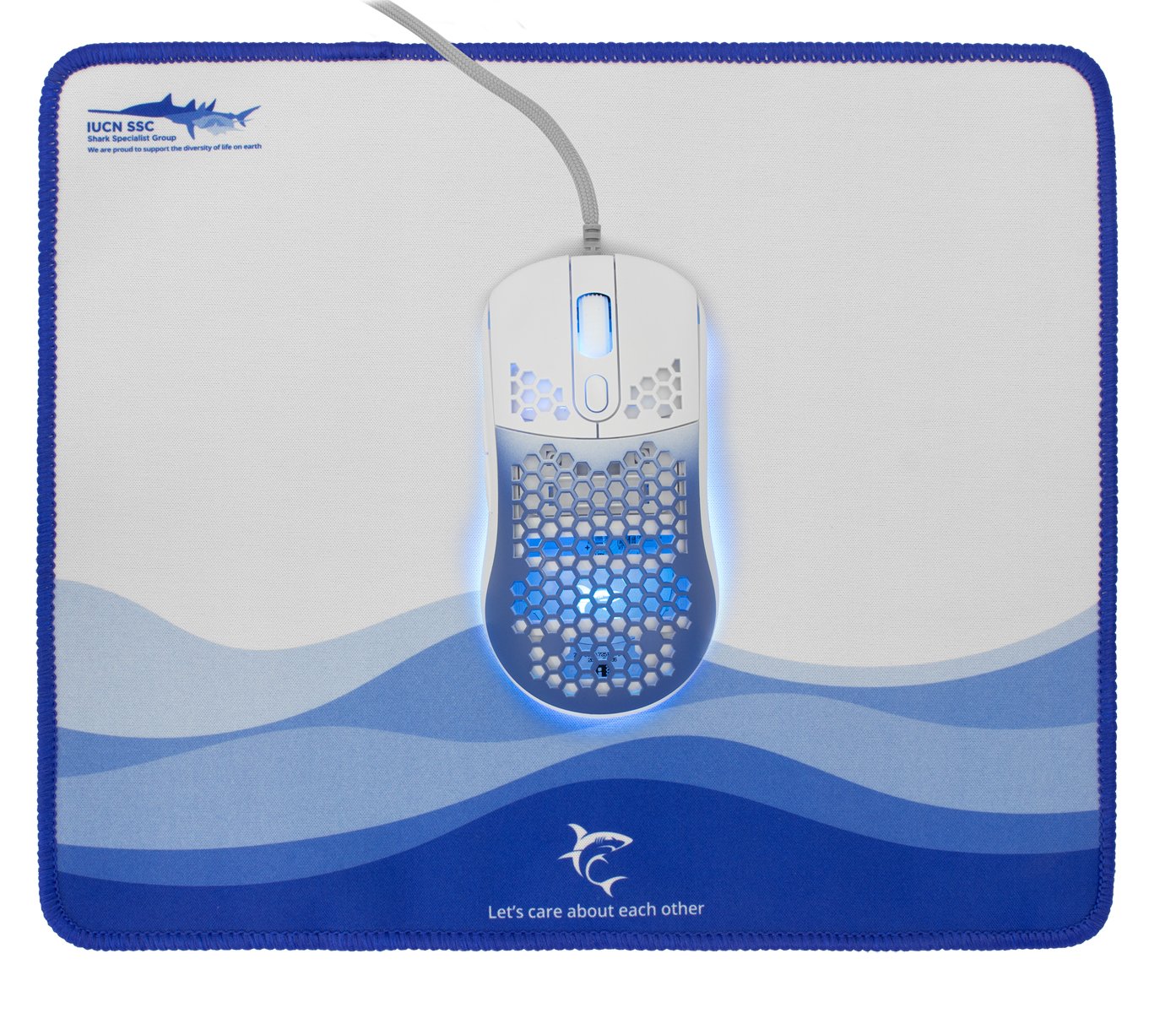 Mouse Ottico USB 7200 Dpi 6 Tasti Retroilluminazione LED RGB con Tappetino 30x25