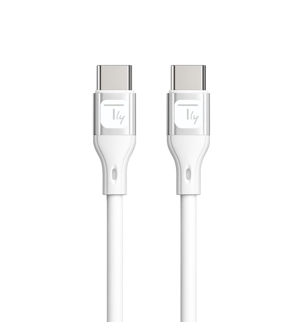 Cavo USB-C Maschio/Maschio USB 2.0 in Silicone 1m Bianco