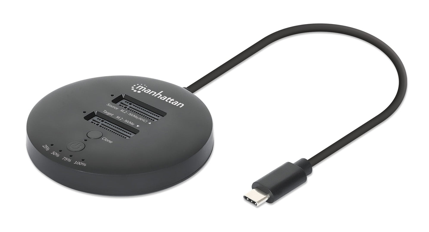 Docking Station Dual-Bay M.2 NVMe Clone SSD