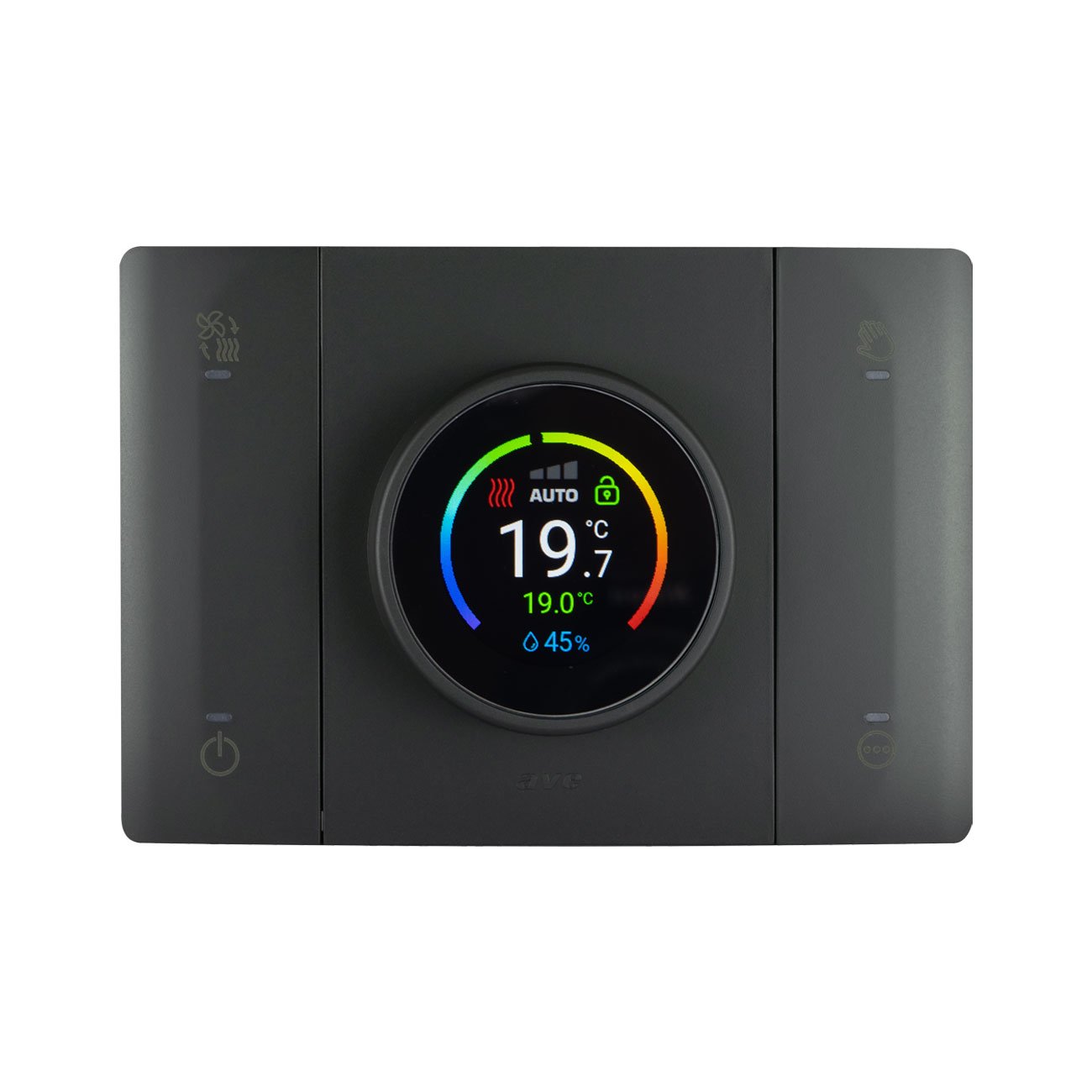 Tekla T44 Cronotermostato WiFi Smart Connesso Rilevatore Umidità Ambiente Grigio