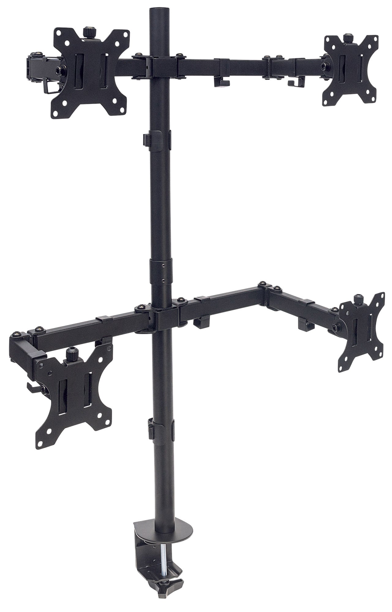 Supporto da Scrivania per 4 Monitor 13-32'' con Morsetto