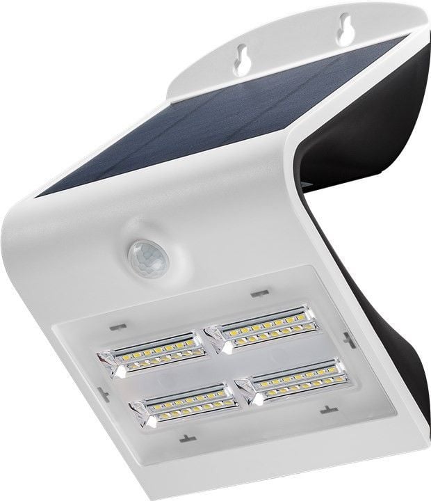 Lampada LED Solare a Muro 3,2W IP65 Sensore di Movimento Bianco