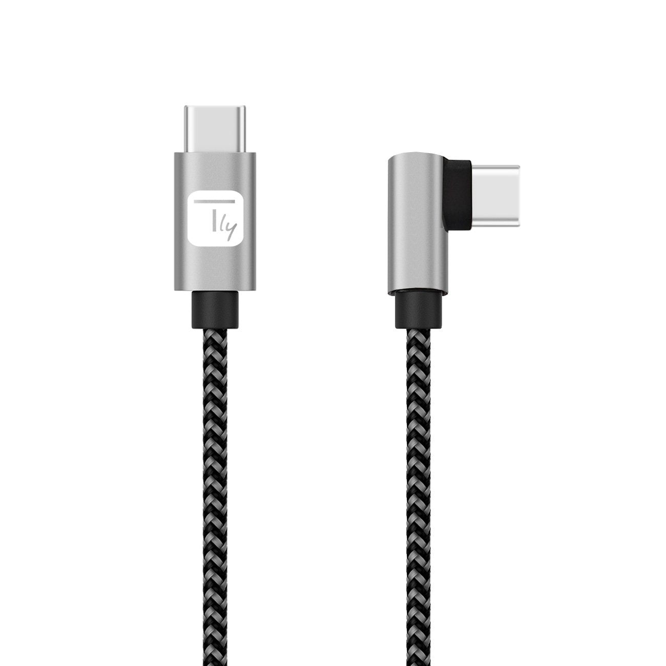 Cavo USB-C™ Maschio 2.0 / USB-C™ Maschio Angolato 3A 0,5 m Alluminio