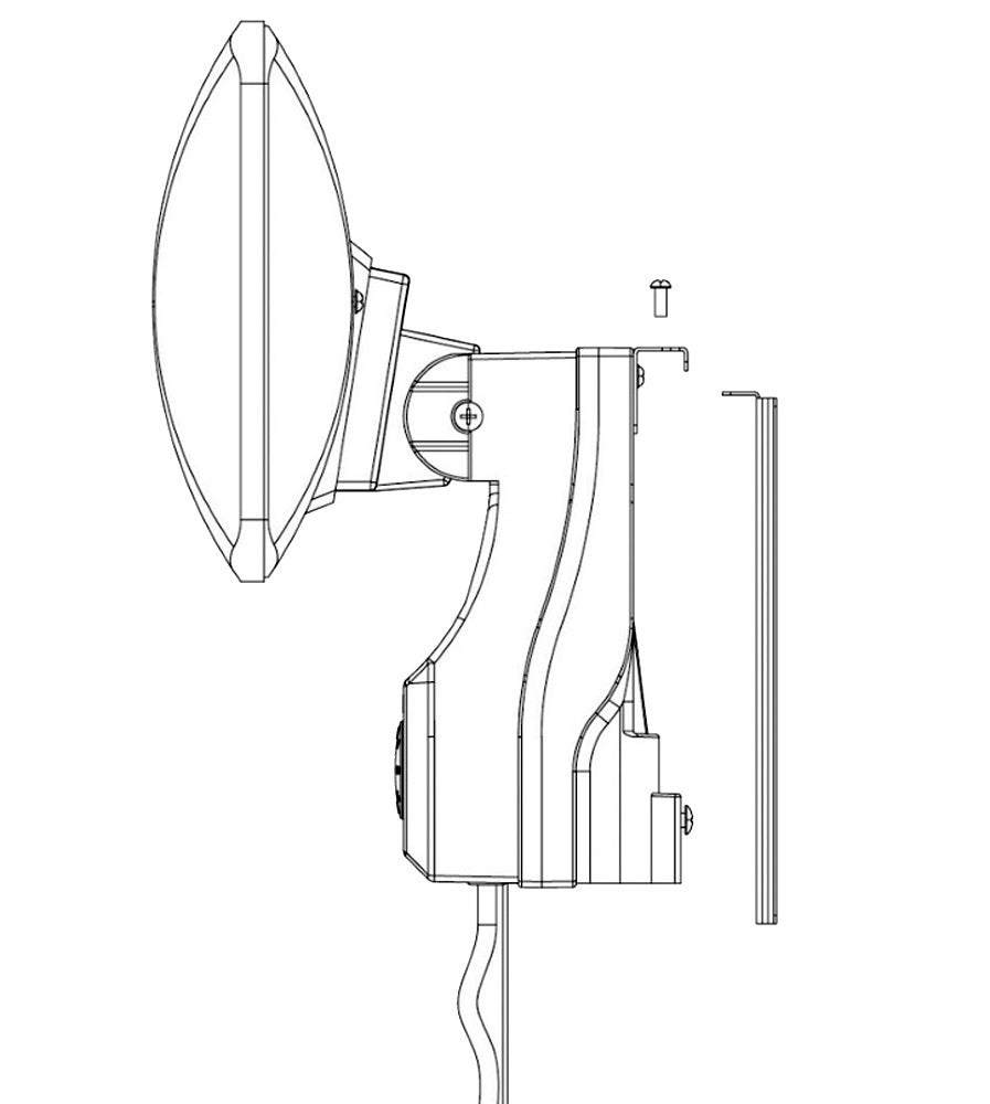 Stufetta da Parete al Quarzo per Interno Esterno IP24 2400W