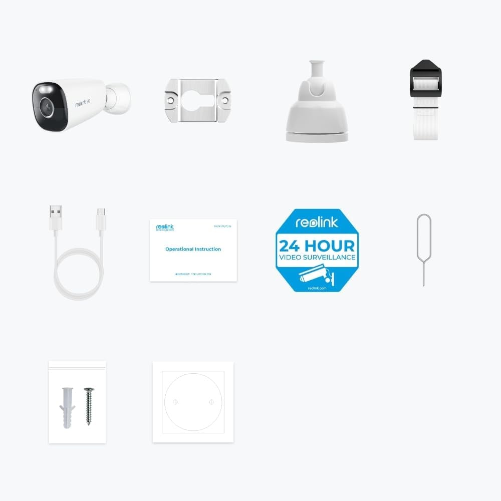 Telecamera di Sicurezza a Batteria 8MP 4K IP66 da Esterno, Serie B360