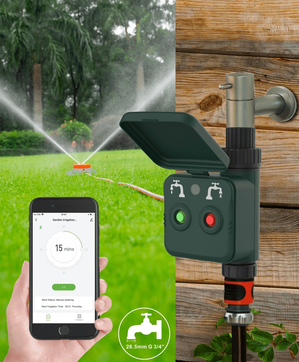 Controllo Intelligente Irrigazione del Giardino Controllo Vocale Alexa, R7060 Zigbee