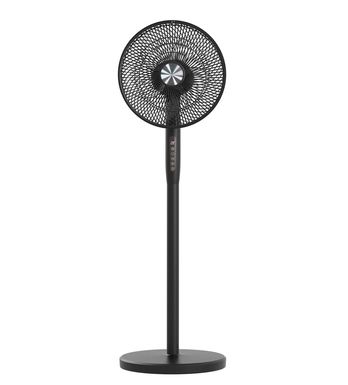 Ventilatore 12'' 2 in 1 con Piantana a 3 Altezze 12 Velocità con Telecomando Oscillazione a 720° e Timer
