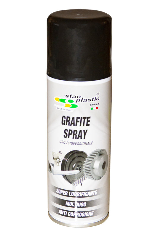 SPRAY LUBRIFICANTE GRAFITE MULTIUSO ANTI CORROSIONE SENZA OLIO 200ML