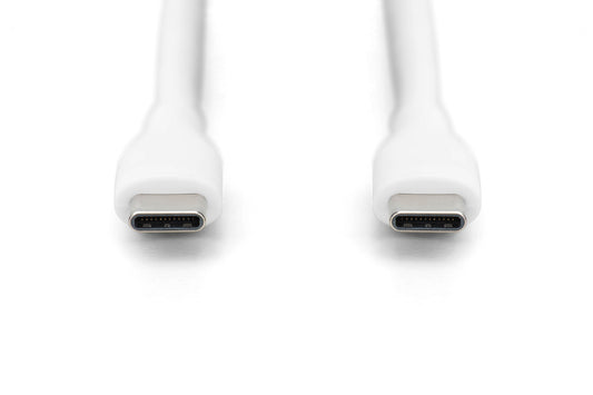 CAVO RICARICA GUAINA SILICONE USB-C / USB-C 2m, USB 2.0, 60W, BIANCO