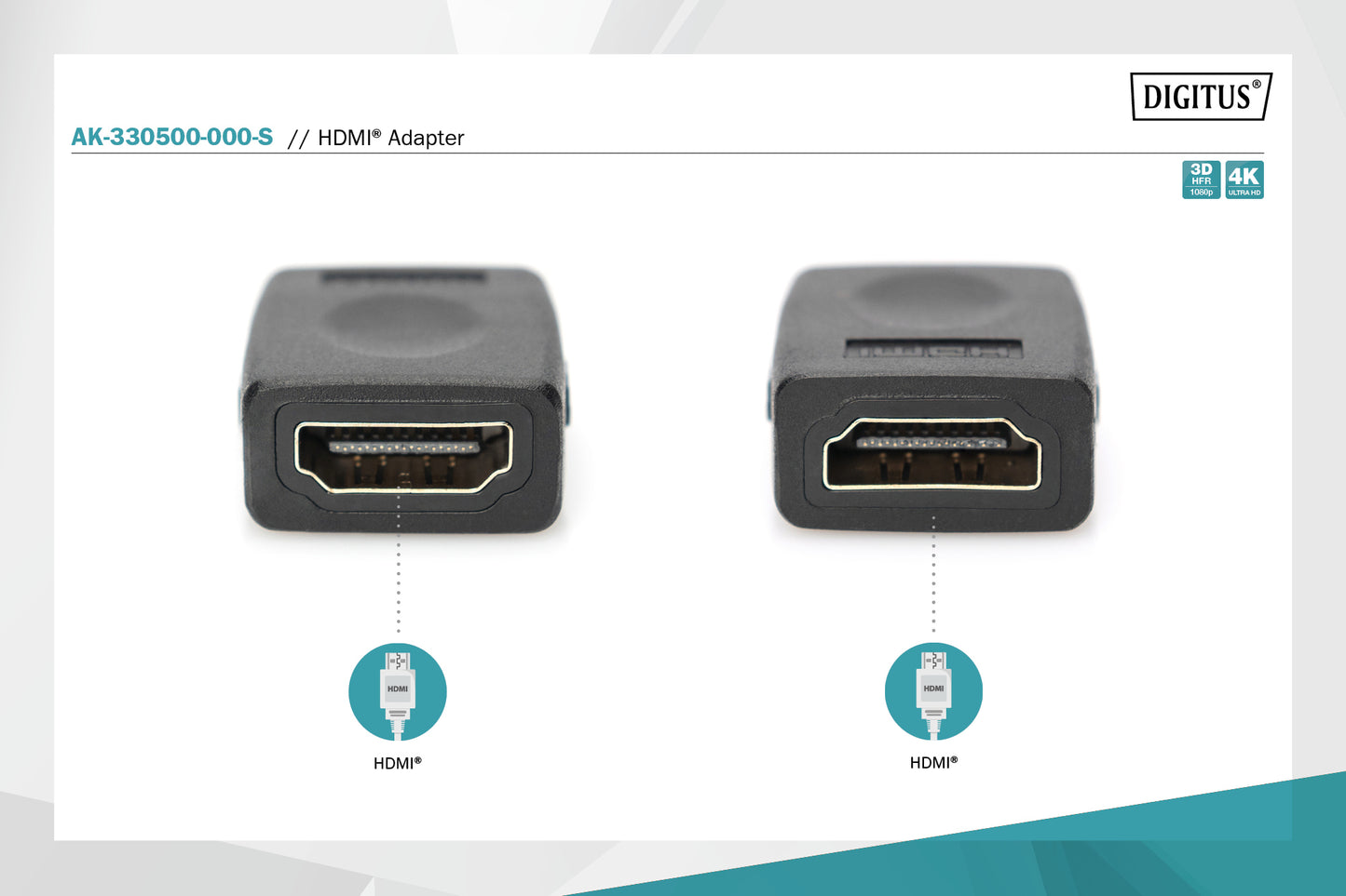 ADATTATORE HDMI FEMMINA/FEMMINA DIGITUS