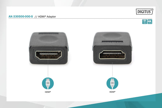 ADATTATORE HDMI FEMMINA/FEMMINA DIGITUS