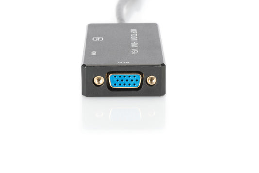 ADATTATORE VIDEO 3 IN 1 CONNETTORE MINI DP MASCHIO - HDMI + DVI + VGA