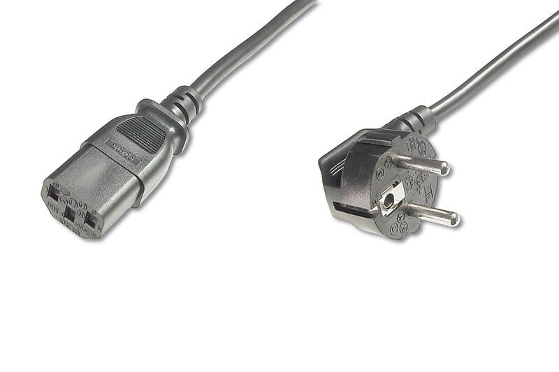 CAVO ALIMENTAZIONE SCHUKO 90° -C13 MT 1,80