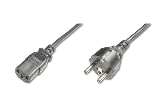 CAVO ALIMENTAZIONE 10/16 AMPERE 250 V-VDE SPINA DRITTA PRESA IEC DRITTA MT.1.80