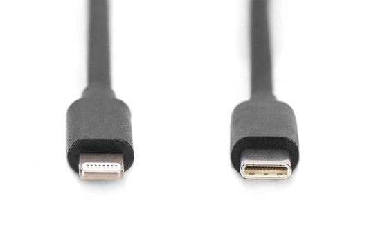 DIGITUS Cavo a spirale USB 2.0 - da USB - C a Lightning mt 1