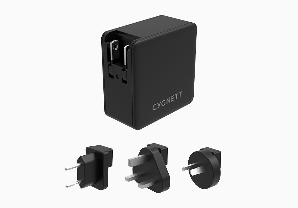 CARICATORE DA RETE CON ADATTATORI DA VIAGGIO 57 WATT PD USB-C + USB-A