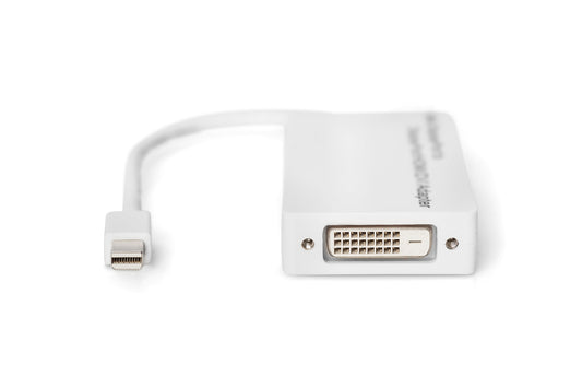 DIGITUS Adattatore / Convertitore Mini DisplayPort - da Mini DP a DisplayPort, HDMI + DVI