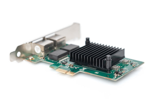 GIGABIT ETHERNET PCI EXPRESS CARD, 2 PORTE 32-BIT, STAFFA A BASSO PROFILO, CHIPSET INTEL