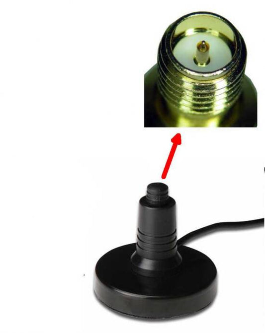CAVO PROLUNGA COASSIALE CM 75 CON BASE A MONTAGGIO MAGNETICO PER ANTENNA WIRELESS WLAN
