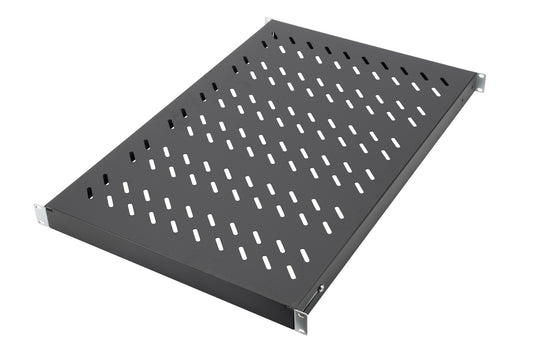 RIPIANO PER ARMADI RACK 19" ESTENSIONE VARIABILE 700-900 MM CON 4 AGGANCI COLORE NERO