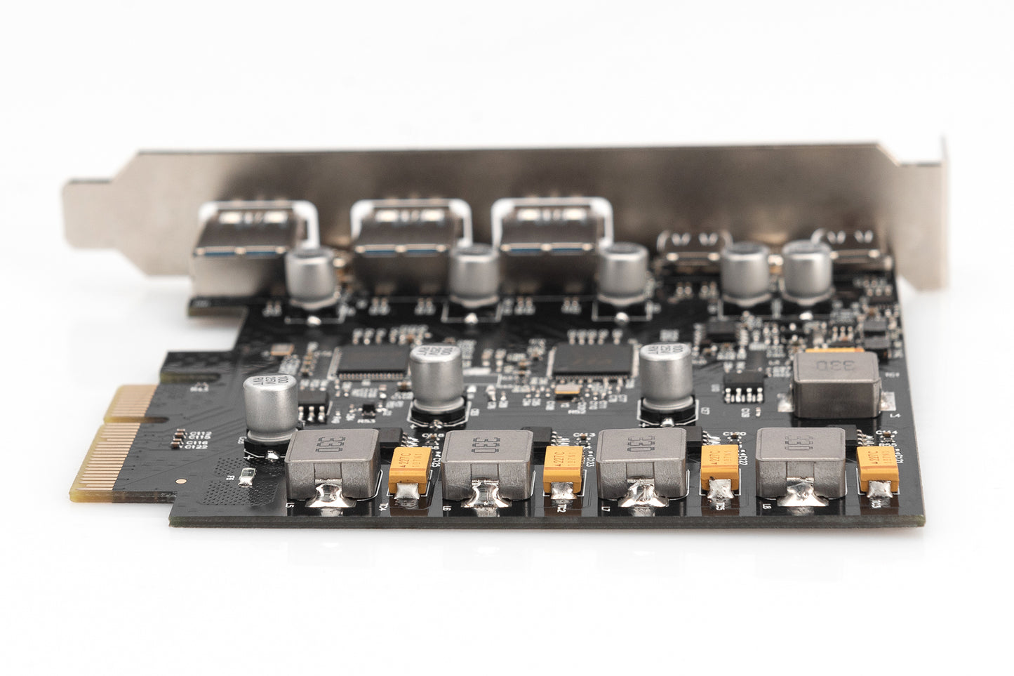 DIGITUS Scheda PCIe 2 USB-C + 3 USB A