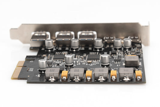 DIGITUS Scheda PCIe 2 USB-C + 3 USB A