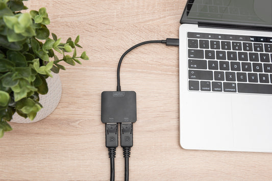 DIGITUS Hub video MST a 2 porte (USB-C™ -> 2 DisplayPort)