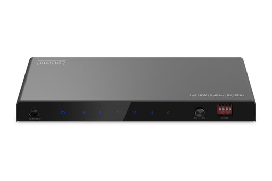 SPLITTER HDMI 1x4 8K/60Hz (4:4:4), Toslink, Stereo, EDID Control