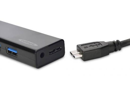 HUB 4 PORTE USB 3.0 CON ALIMENTATORE