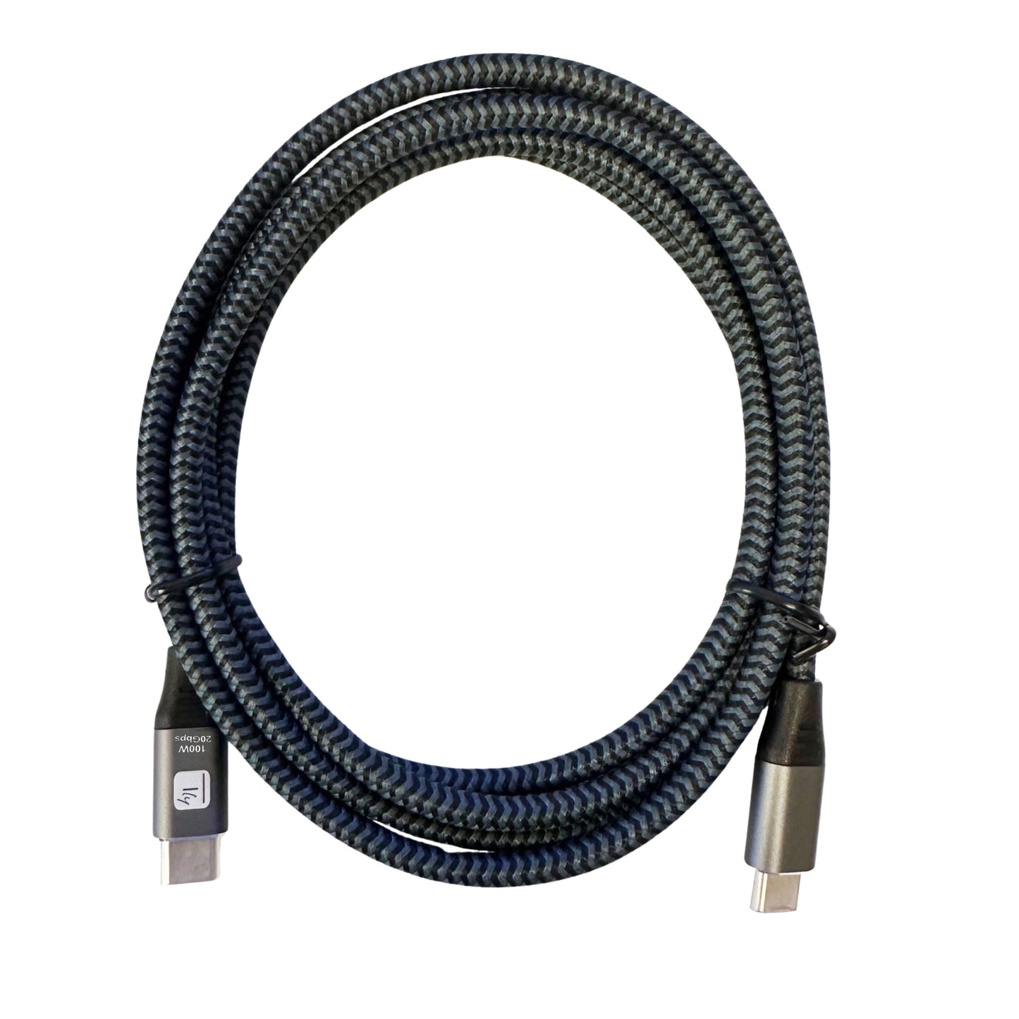 Cavo USB-C Maschio 3.2 / USB-C Maschio 5A 100W 1m Alluminio