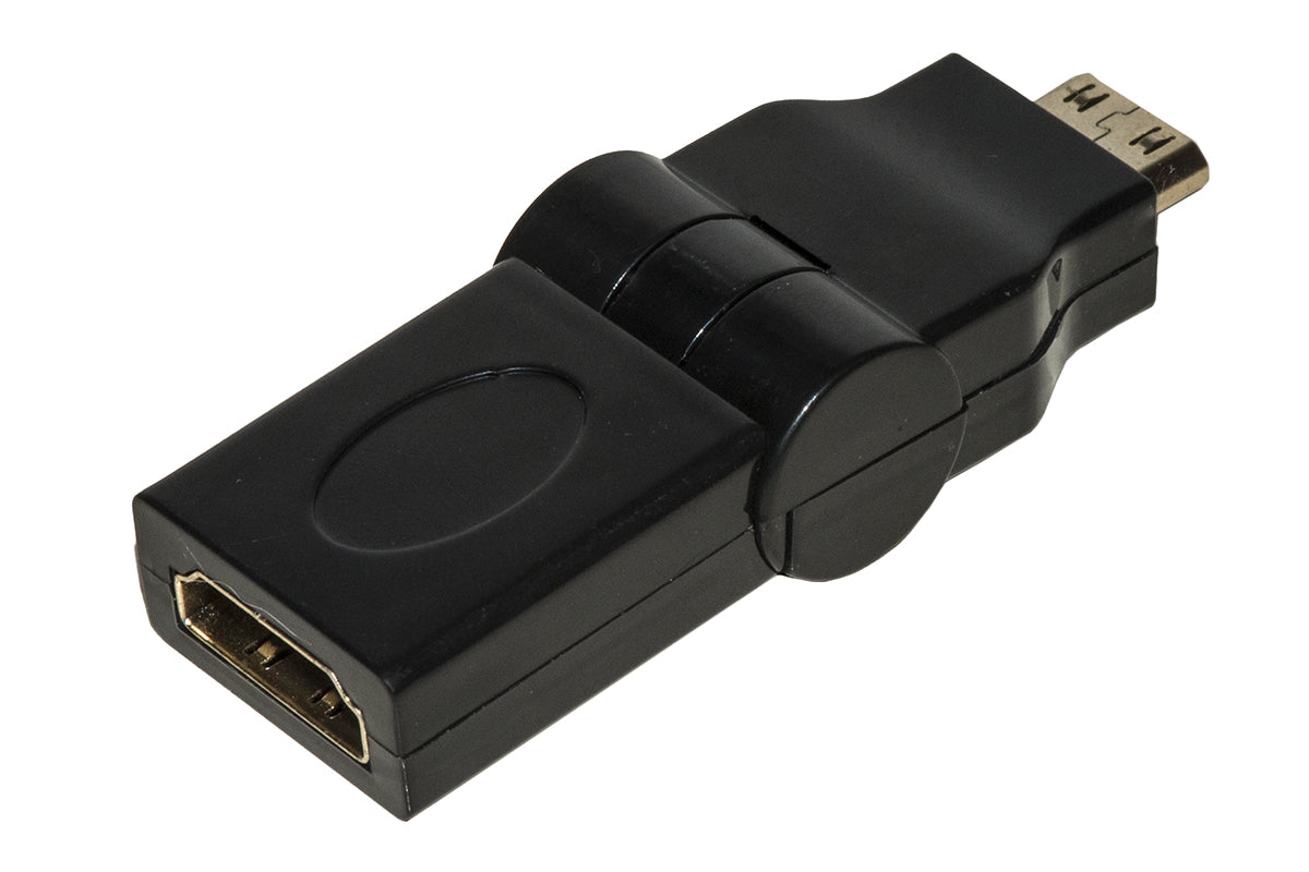 ADATTATORE MINI HDMI® MASCHIO - HDMI® FEMMINA CON CONNETTORE INCLINABILE