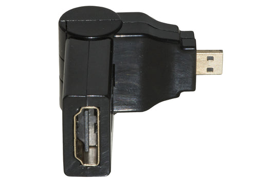 ADATTATORE MICRO HDMI® MASCHIO - HDMI® FEMMINA CON CONNETTORE INCLINABILE