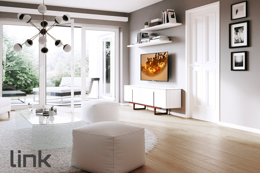STAFFA A MURO 2 SNODI PER MONITOR 14-27" FINO A VESA 100X100 ORIENTAMENTO VERTICALE E ORIZZONTALE